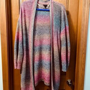 Torrid Pink and Blue Women's Cardigan Sweater